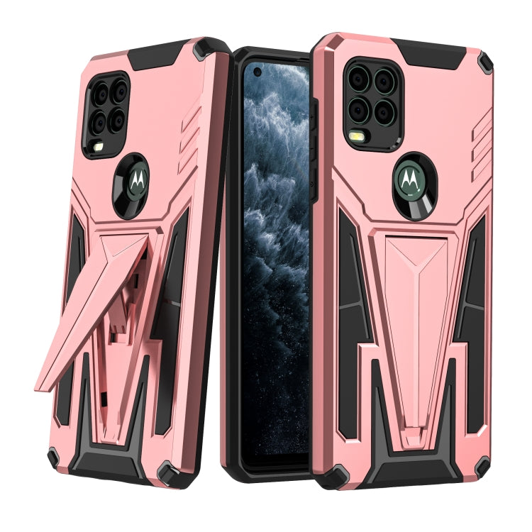 For Motorola Moto G Stylus 5G Super V Armor PC + TPU Shockproof Case with Invisible Holder