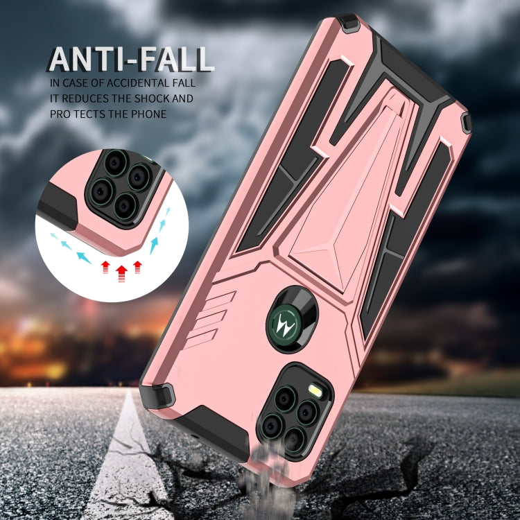 For Motorola Moto G Stylus 5G Super V Armor PC + TPU Shockproof Case with Invisible Holder