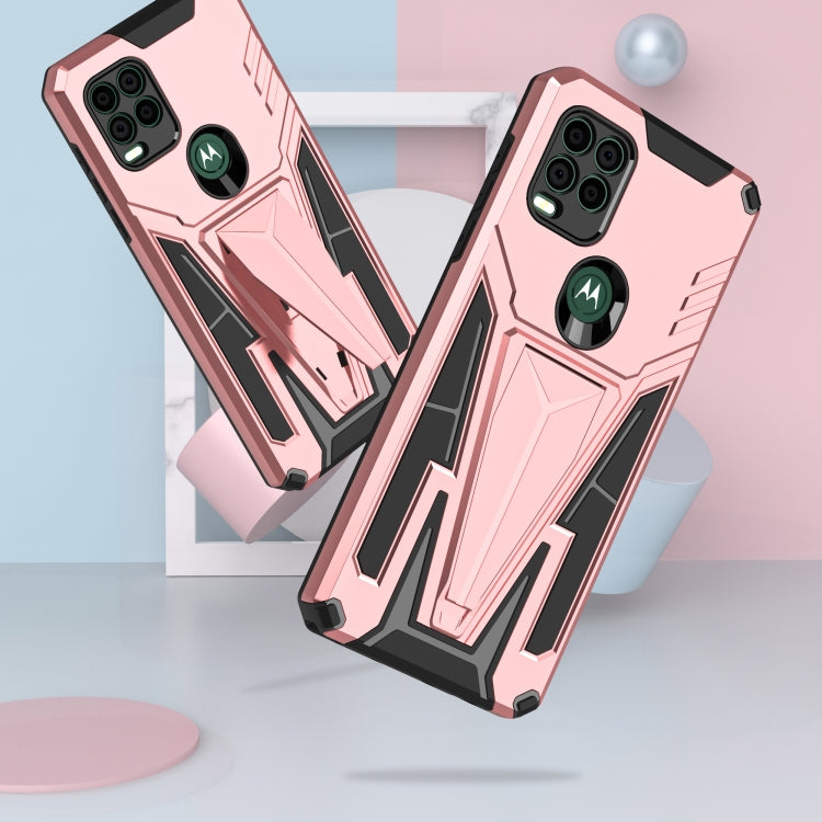 For Motorola Moto G Stylus 5G Super V Armor PC + TPU Shockproof Case with Invisible Holder