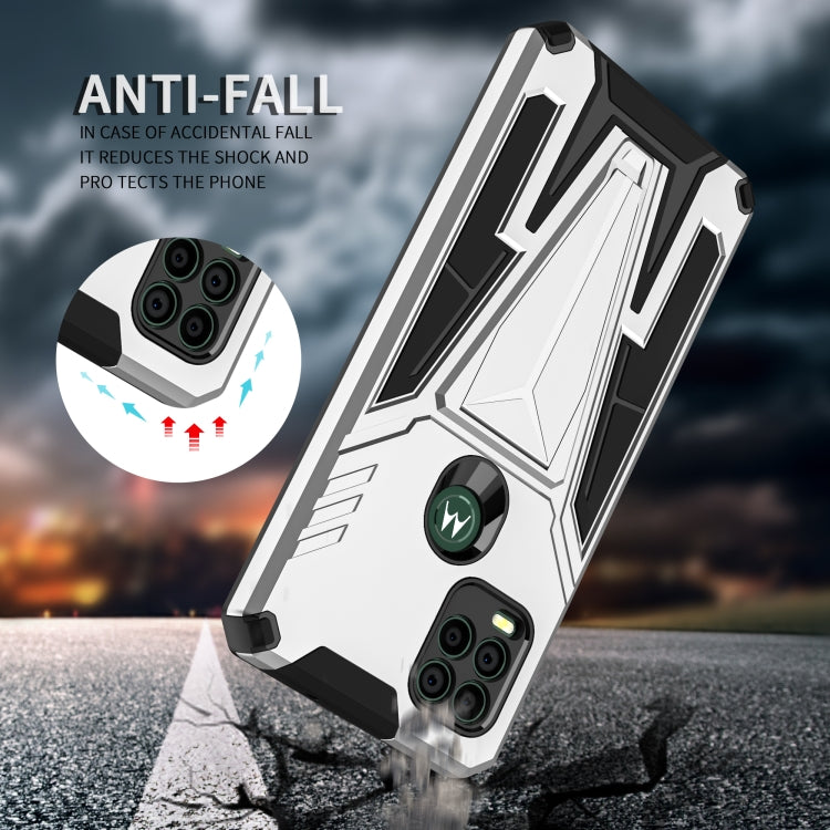 For Motorola Moto G Stylus 5G Super V Armor PC + TPU Shockproof Case with Invisible Holder