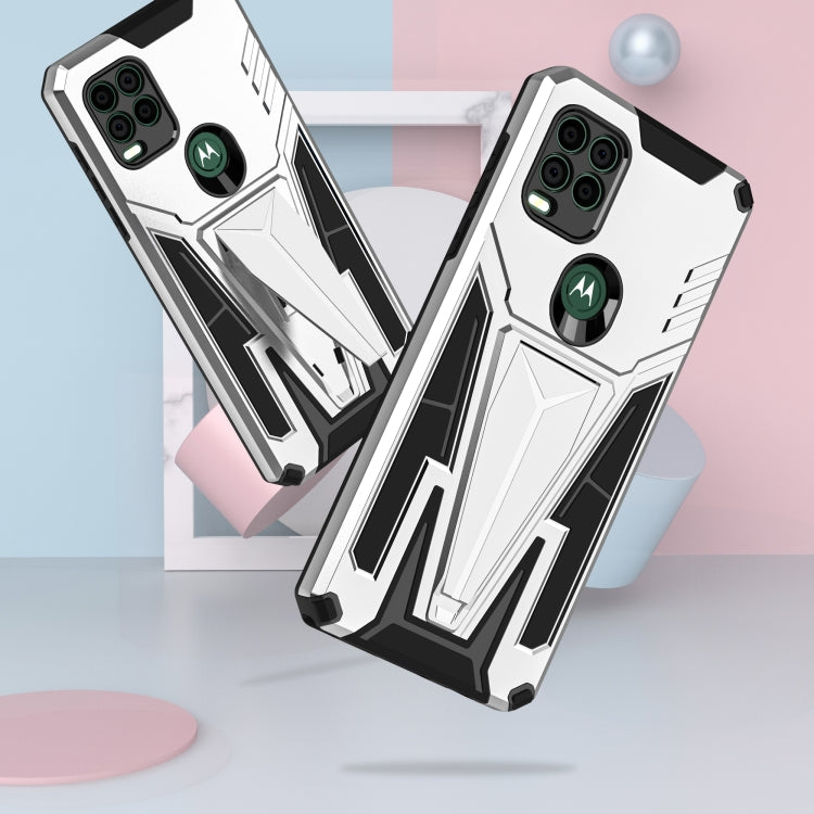 For Motorola Moto G Stylus 5G Super V Armor PC + TPU Shockproof Case with Invisible Holder