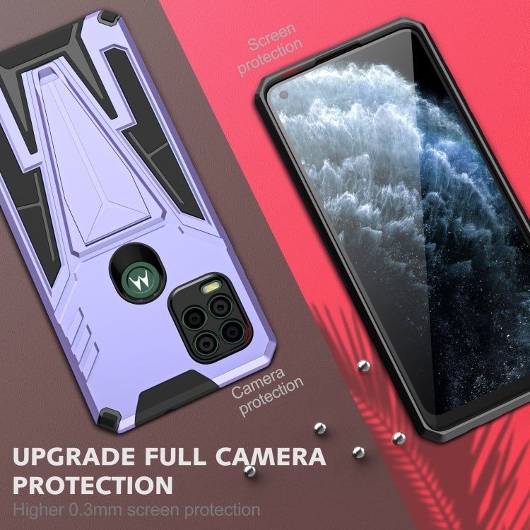 For Motorola Moto G Stylus 5G Super V Armor PC + TPU Shockproof Case with Invisible Holder
