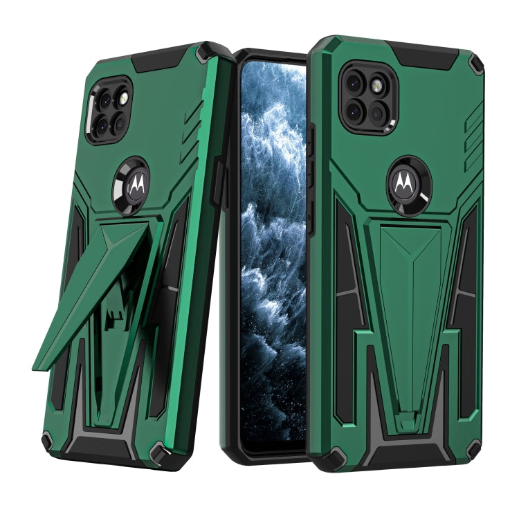 For Motorola One 5G Ace Super V Armor PC + TPU Shockproof Case with Invisible Holder