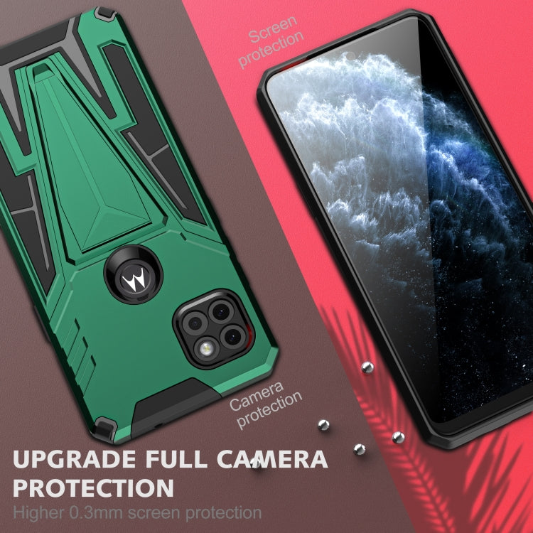 For Motorola One 5G Ace Super V Armor PC + TPU Shockproof Case with Invisible Holder