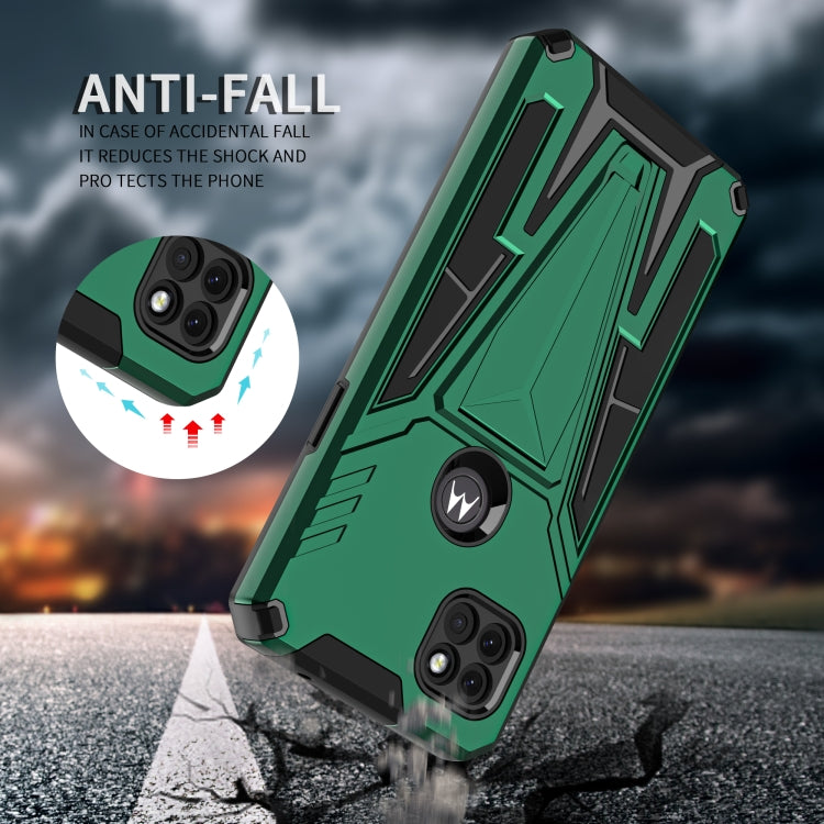 For Motorola One 5G Ace Super V Armor PC + TPU Shockproof Case with Invisible Holder
