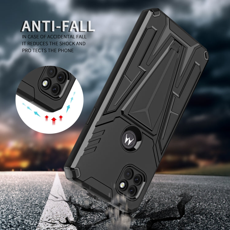 For Motorola One 5G Ace Super V Armor PC + TPU Shockproof Case with Invisible Holder