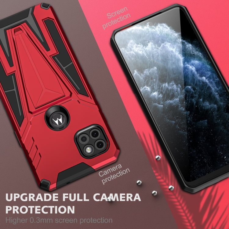 For Motorola One 5G Ace Super V Armor PC + TPU Shockproof Case with Invisible Holder