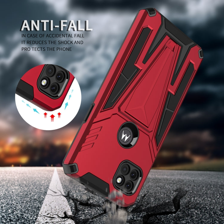 For Motorola One 5G Ace Super V Armor PC + TPU Shockproof Case with Invisible Holder