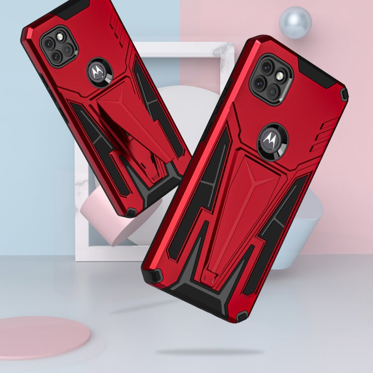 For Motorola One 5G Ace Super V Armor PC + TPU Shockproof Case with Invisible Holder