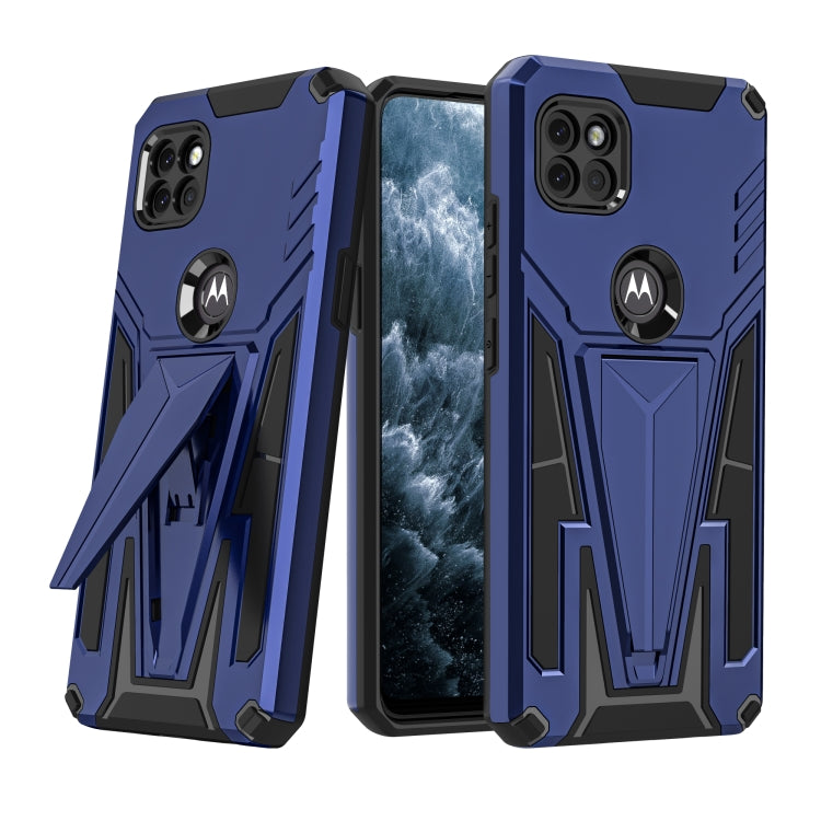 For Motorola One 5G Ace Super V Armor PC + TPU Shockproof Case with Invisible Holder