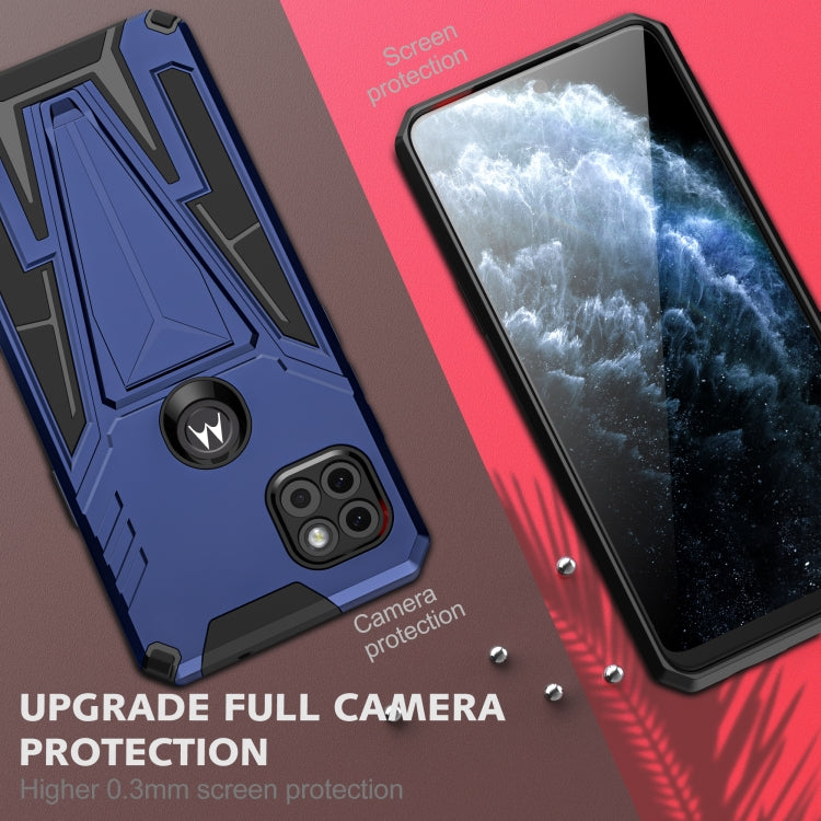For Motorola One 5G Ace Super V Armor PC + TPU Shockproof Case with Invisible Holder