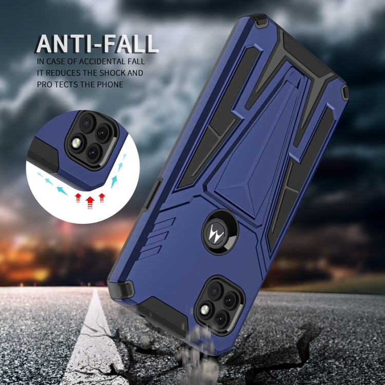 For Motorola One 5G Ace Super V Armor PC + TPU Shockproof Case with Invisible Holder