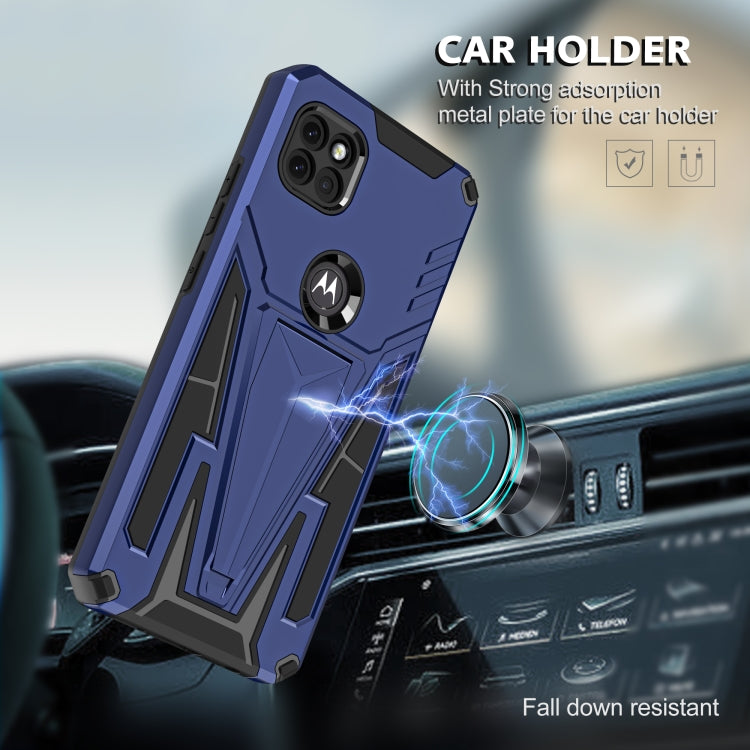 For Motorola One 5G Ace Super V Armor PC + TPU Shockproof Case with Invisible Holder