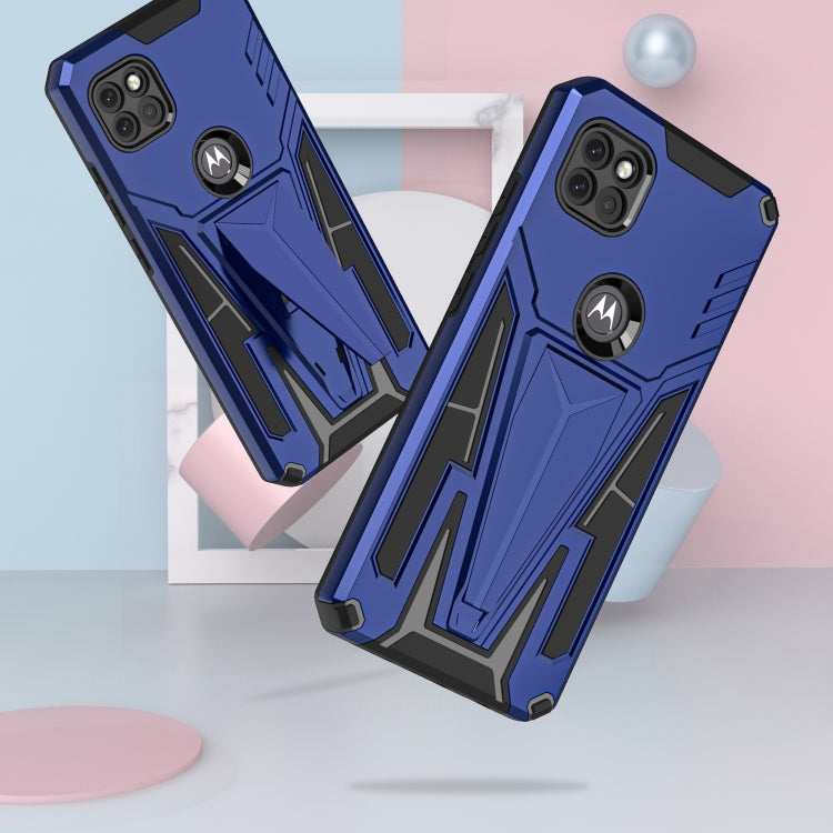 For Motorola One 5G Ace Super V Armor PC + TPU Shockproof Case with Invisible Holder