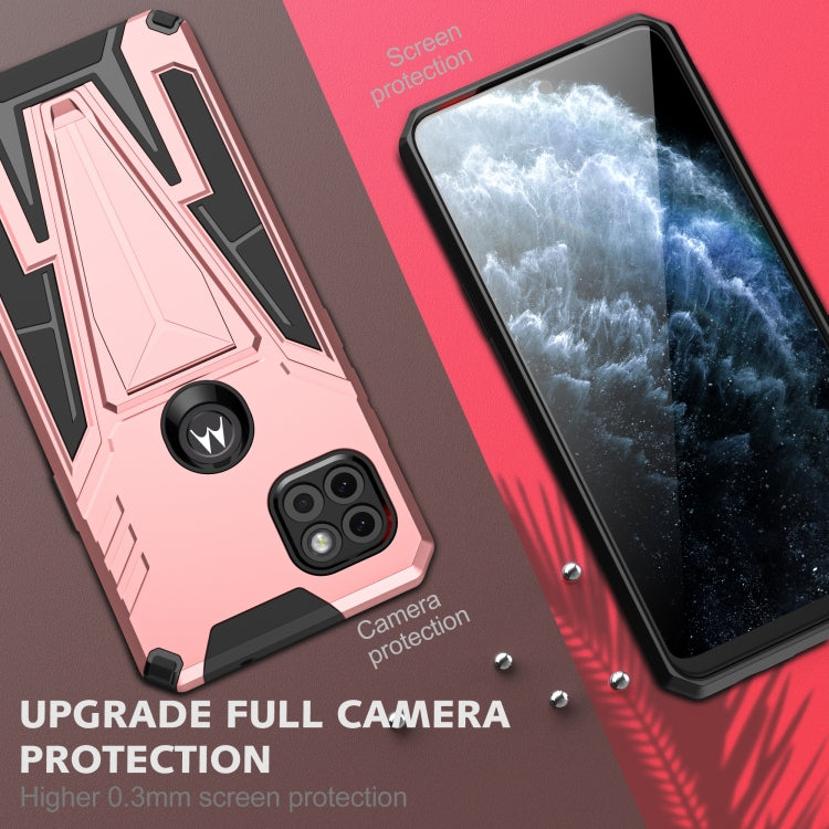 For Motorola One 5G Ace Super V Armor PC + TPU Shockproof Case with Invisible Holder