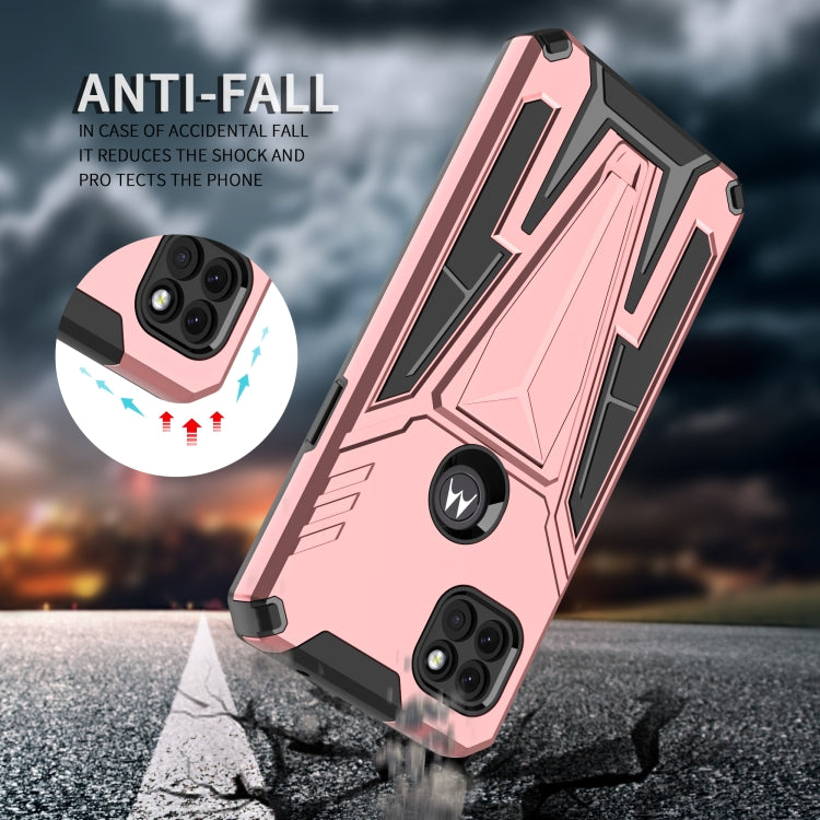 For Motorola One 5G Ace Super V Armor PC + TPU Shockproof Case with Invisible Holder