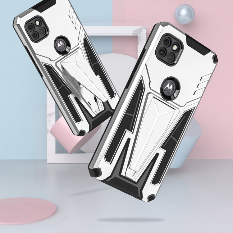 For Motorola One 5G Ace Super V Armor PC + TPU Shockproof Case with Invisible Holder