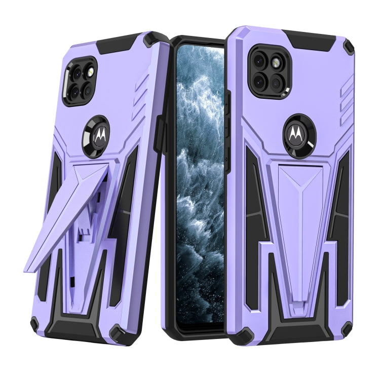 For Motorola One 5G Ace Super V Armor PC + TPU Shockproof Case with Invisible Holder