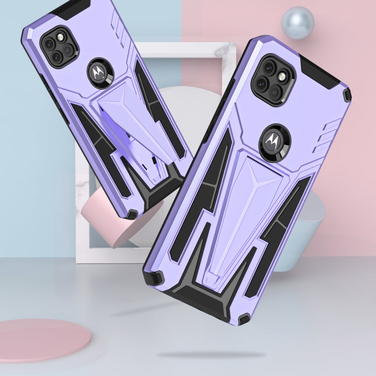 For Motorola One 5G Ace Super V Armor PC + TPU Shockproof Case with Invisible Holder