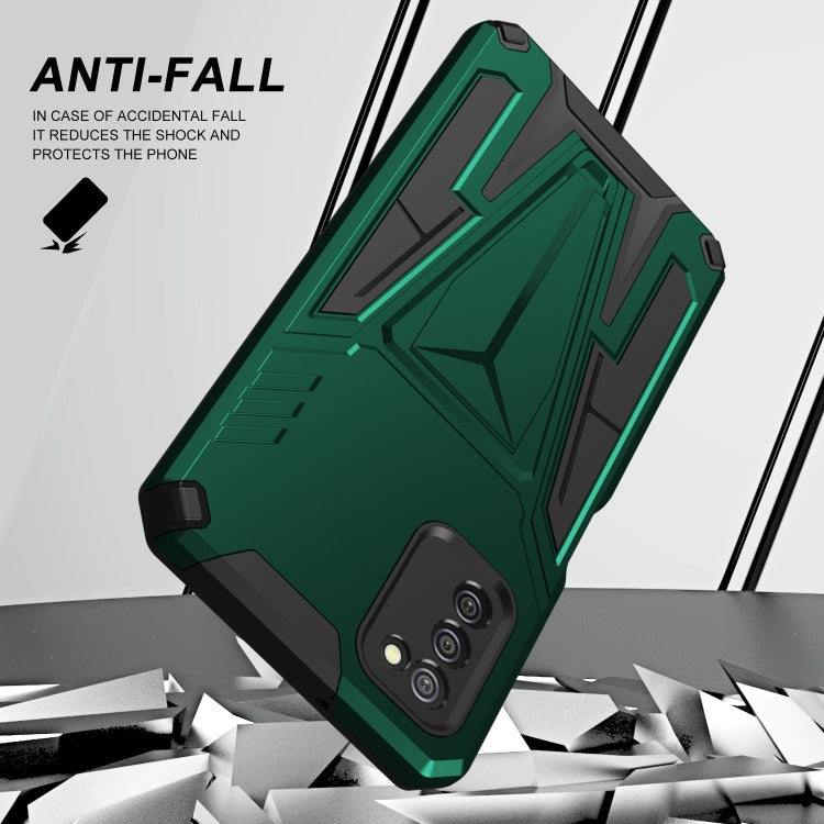 For Samsung Galaxy A02s 164mm Super V Armor PC + TPU Shockproof Case with Invisible Holder