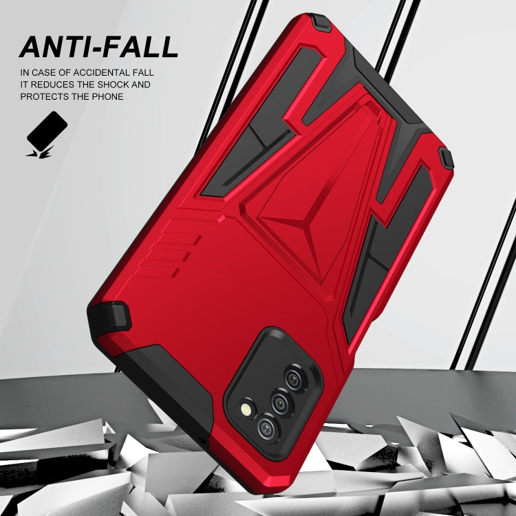 For Samsung Galaxy A02s 164mm Super V Armor PC + TPU Shockproof Case with Invisible Holder