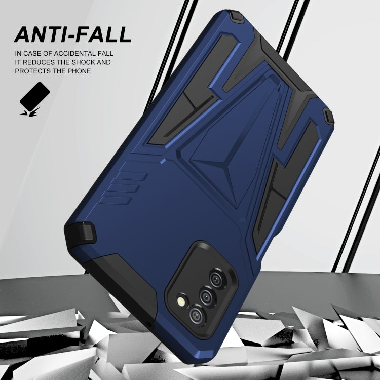For Samsung Galaxy A02s 164mm Super V Armor PC + TPU Shockproof Case with Invisible Holder