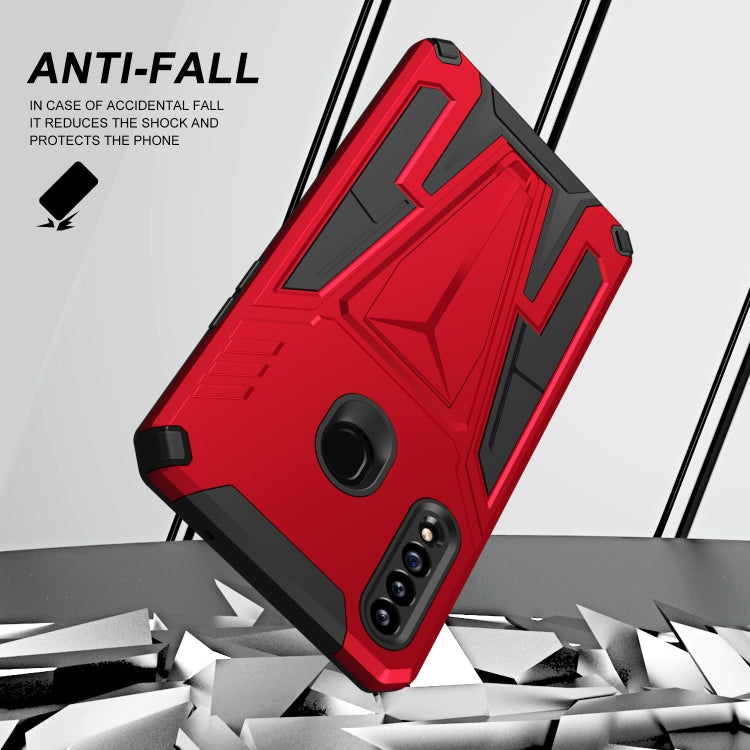 For Samsung Galaxy A20s Super V Armor PC + TPU Shockproof Case with Invisible Holder