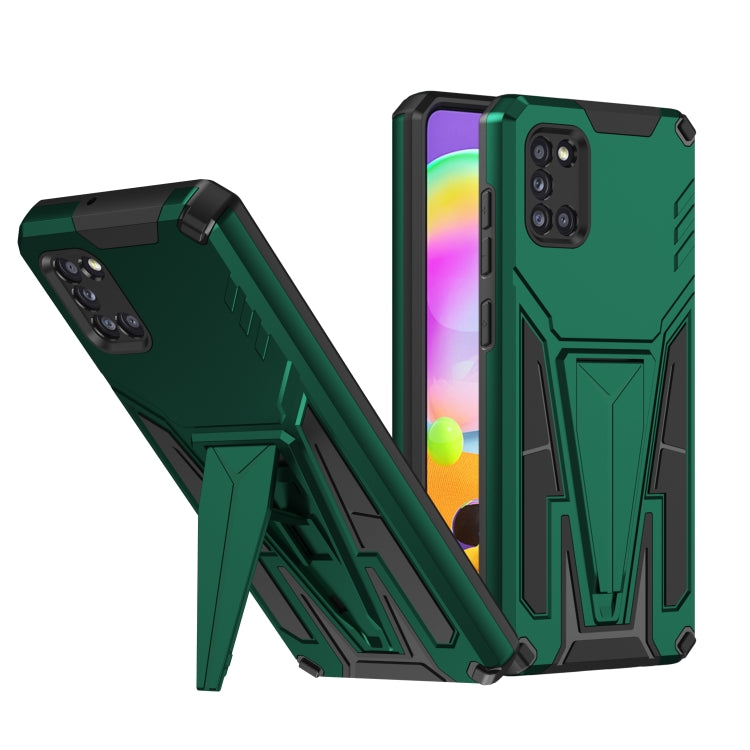 For Samsung Galaxy A31 Super V Armor PC + TPU Shockproof Case with Invisible Holder
