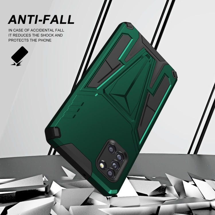 For Samsung Galaxy A31 Super V Armor PC + TPU Shockproof Case with Invisible Holder