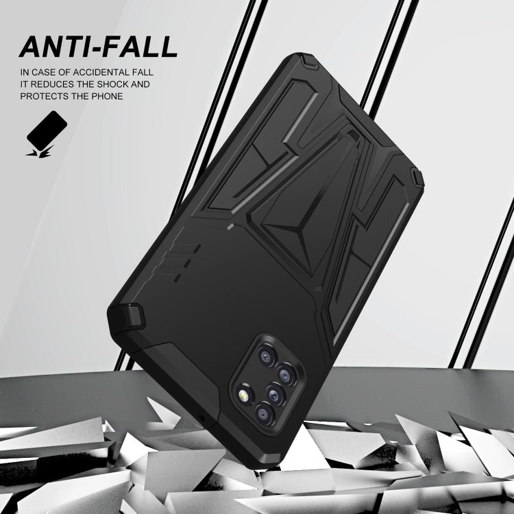 For Samsung Galaxy A31 Super V Armor PC + TPU Shockproof Case with Invisible Holder