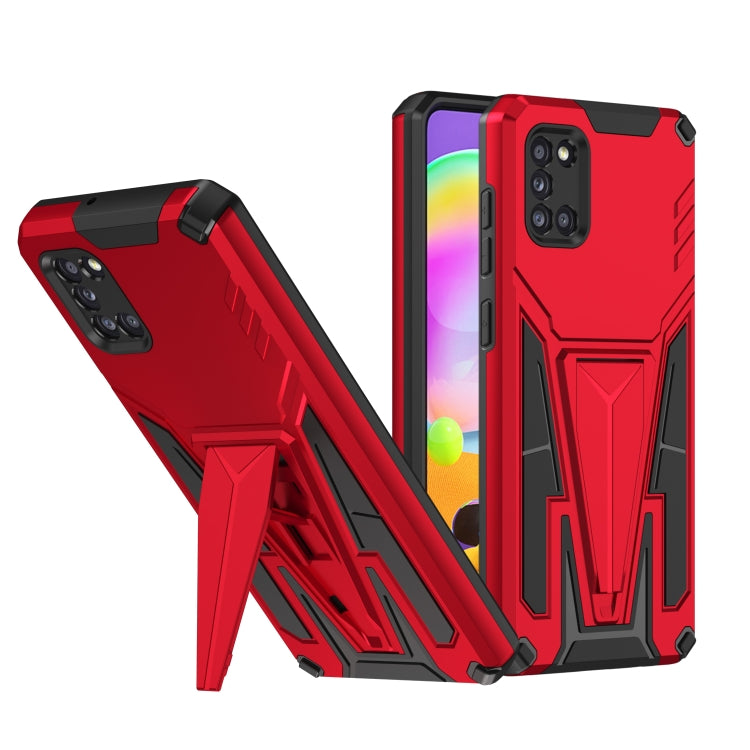 For Samsung Galaxy A31 Super V Armor PC + TPU Shockproof Case with Invisible Holder