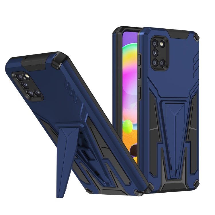 For Samsung Galaxy A31 Super V Armor PC + TPU Shockproof Case with Invisible Holder