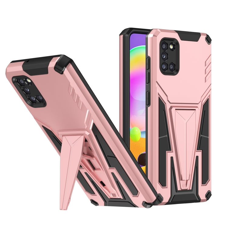 For Samsung Galaxy A31 Super V Armor PC + TPU Shockproof Case with Invisible Holder