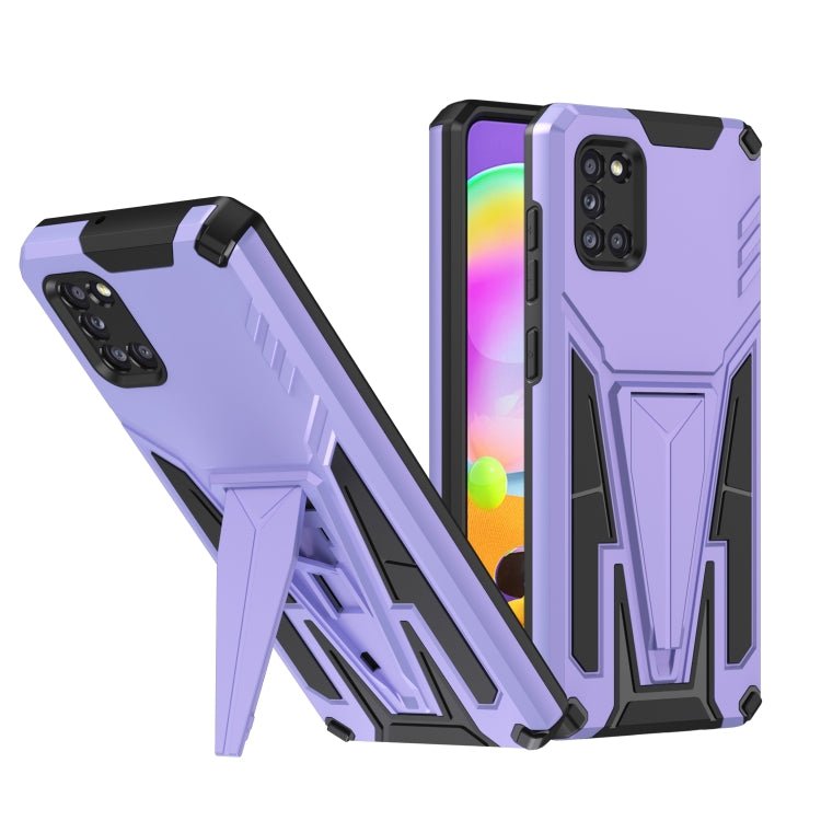 For Samsung Galaxy A31 Super V Armor PC + TPU Shockproof Case with Invisible Holder