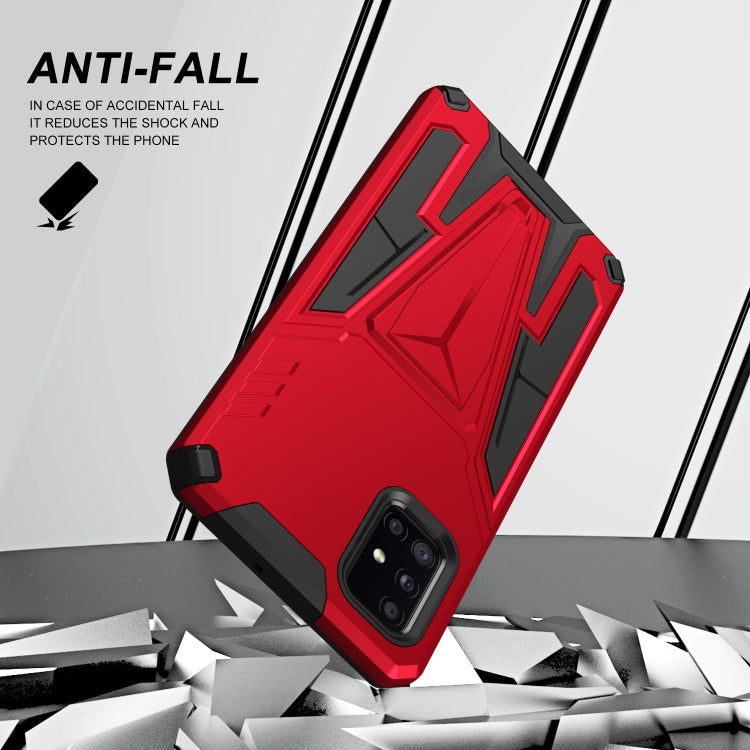 For Samsung Galaxy A71 Super V Armor PC + TPU Shockproof Case with Invisible Holder