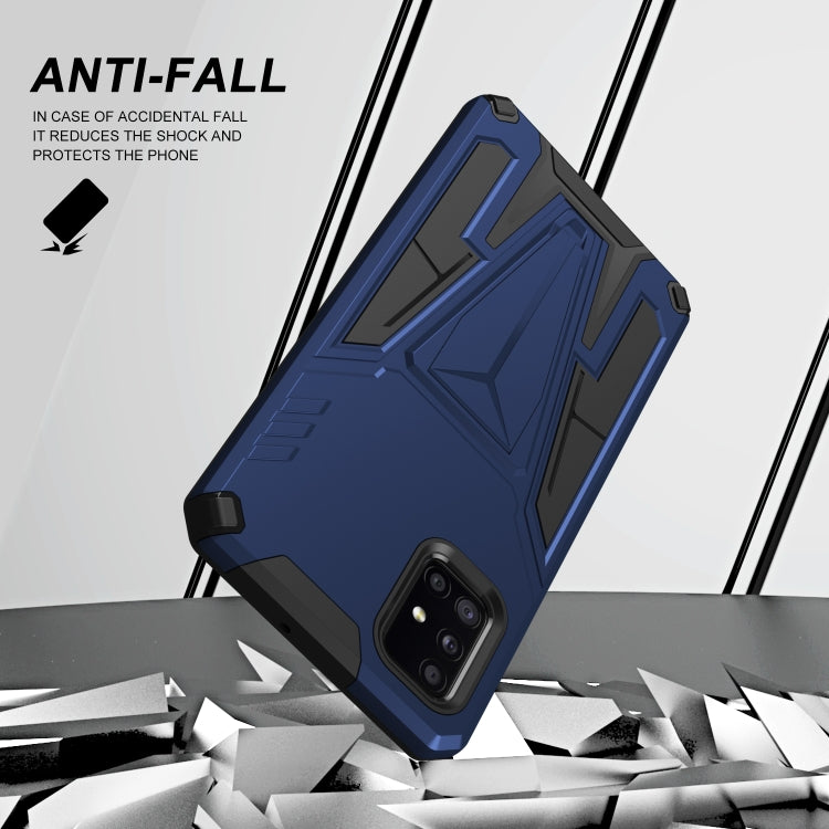For Samsung Galaxy A71 Super V Armor PC + TPU Shockproof Case with Invisible Holder