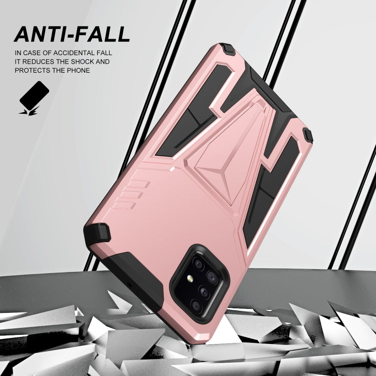 For Samsung Galaxy A71 Super V Armor PC + TPU Shockproof Case with Invisible Holder