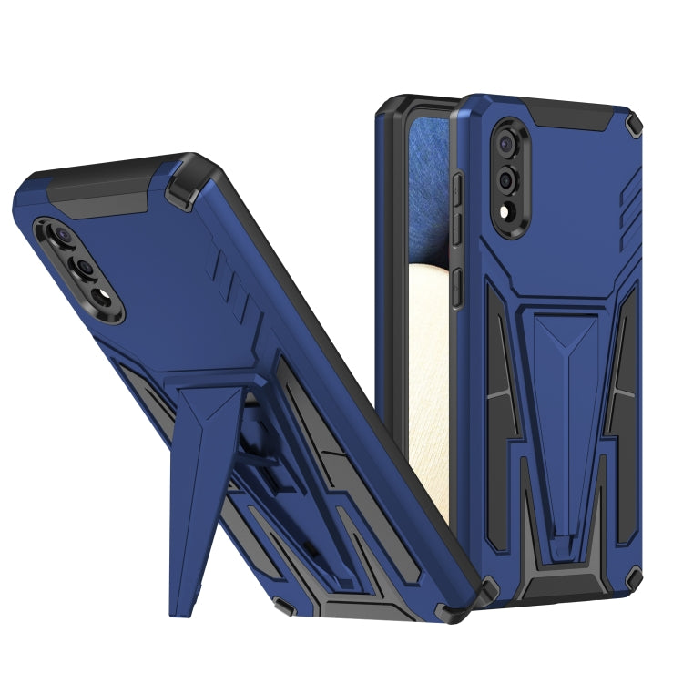 For Samsung Galaxy A03s 164mm Super V Armor PC + TPU Shockproof Case with Invisible Holder