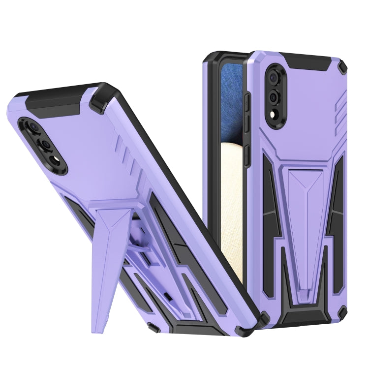 For Samsung Galaxy A03s 164mm Super V Armor PC + TPU Shockproof Case with Invisible Holder