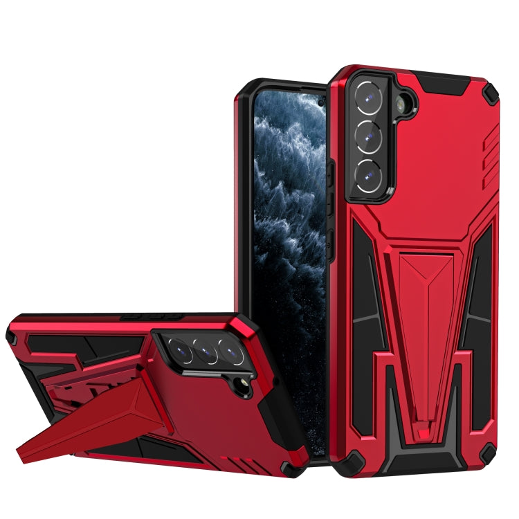 For Samsung Galaxy S22+ 5G Super V Armor PC + TPU Shockproof Case with Invisible Holder