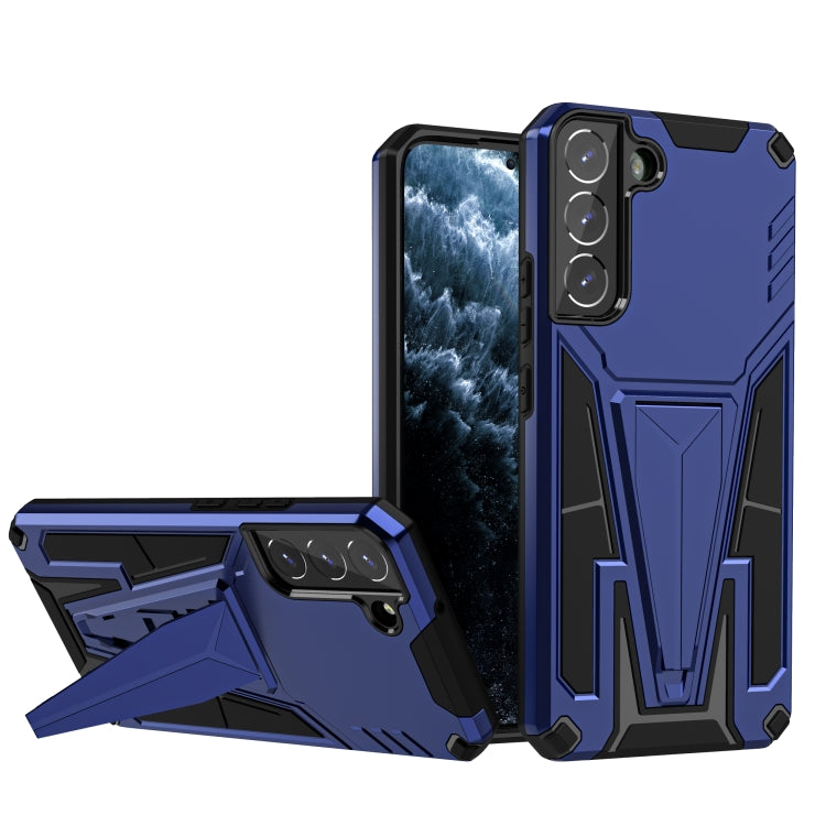 For Samsung Galaxy S22+ 5G Super V Armor PC + TPU Shockproof Case with Invisible Holder