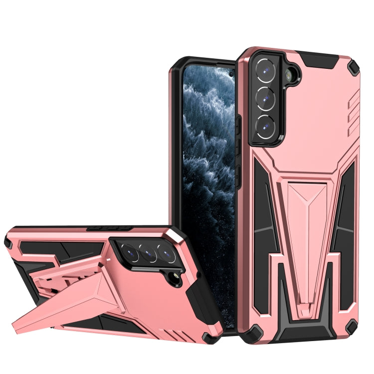 For Samsung Galaxy S22+ 5G Super V Armor PC + TPU Shockproof Case with Invisible Holder