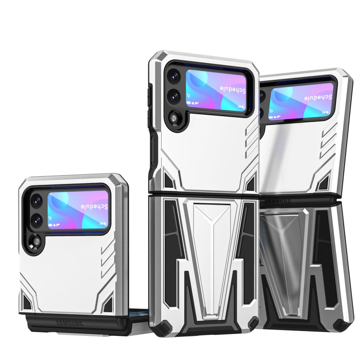 For Samsung Galaxy Z Flip3 5G Super V Armor PC + TPU Shockproof Case with Invisible Holder