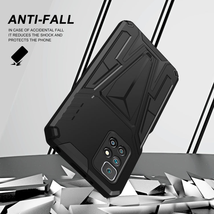 For Xiaomi Redmi 10 Super V Armor PC + TPU Shockproof Case with Invisible Holder