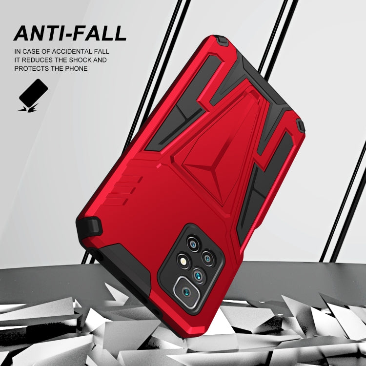 For Xiaomi Redmi 10 Super V Armor PC + TPU Shockproof Case with Invisible Holder
