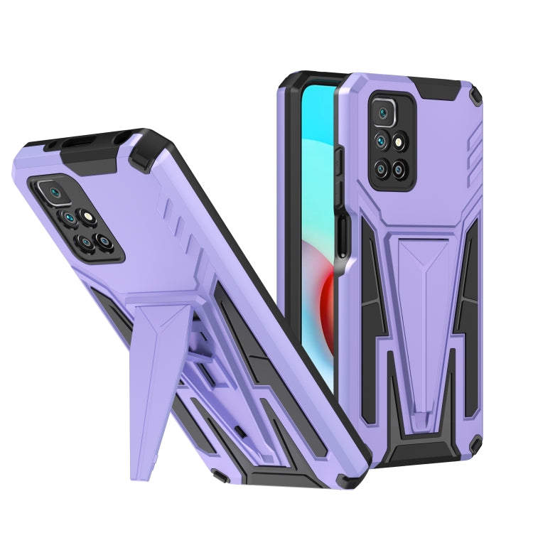 For Xiaomi Redmi 10 Super V Armor PC + TPU Shockproof Case with Invisible Holder