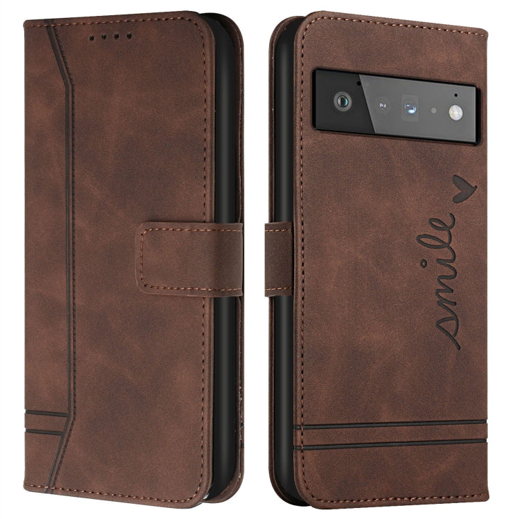 For Google Pixel 6 Retro Skin Feel Horizontal Flip Soft TPU + PU Leather Case