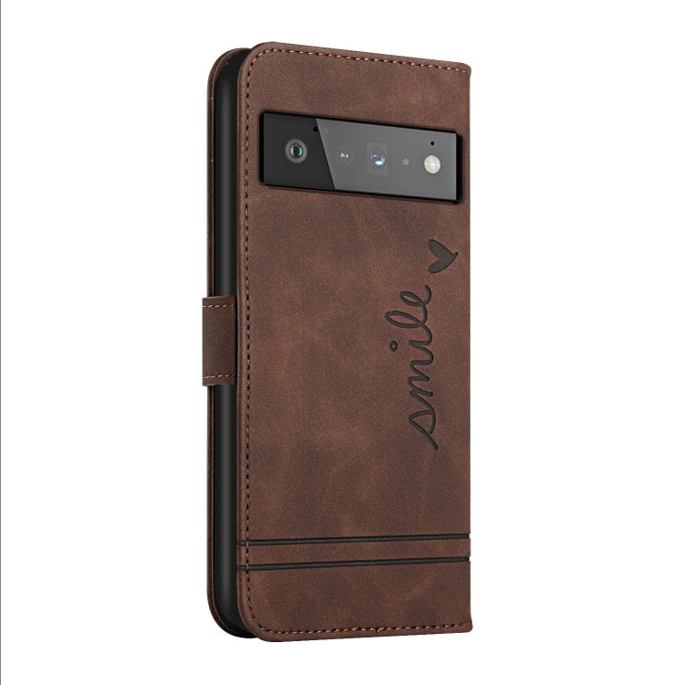 For Google Pixel 6 Retro Skin Feel Horizontal Flip Soft TPU + PU Leather Case