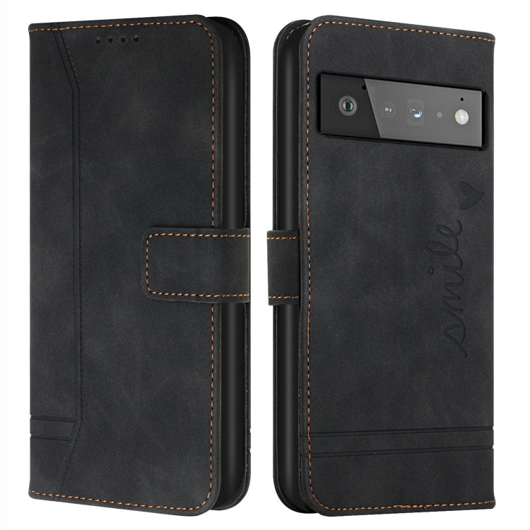 For Google Pixel 6 Retro Skin Feel Horizontal Flip Soft TPU + PU Leather Case