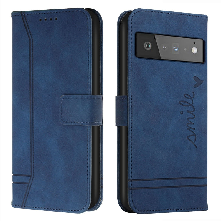 For Google Pixel 6 Retro Skin Feel Horizontal Flip Soft TPU + PU Leather Case